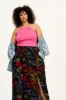 Poppy - Elasticated Waist Skirt in Maria Print sold by Lucy & Yak