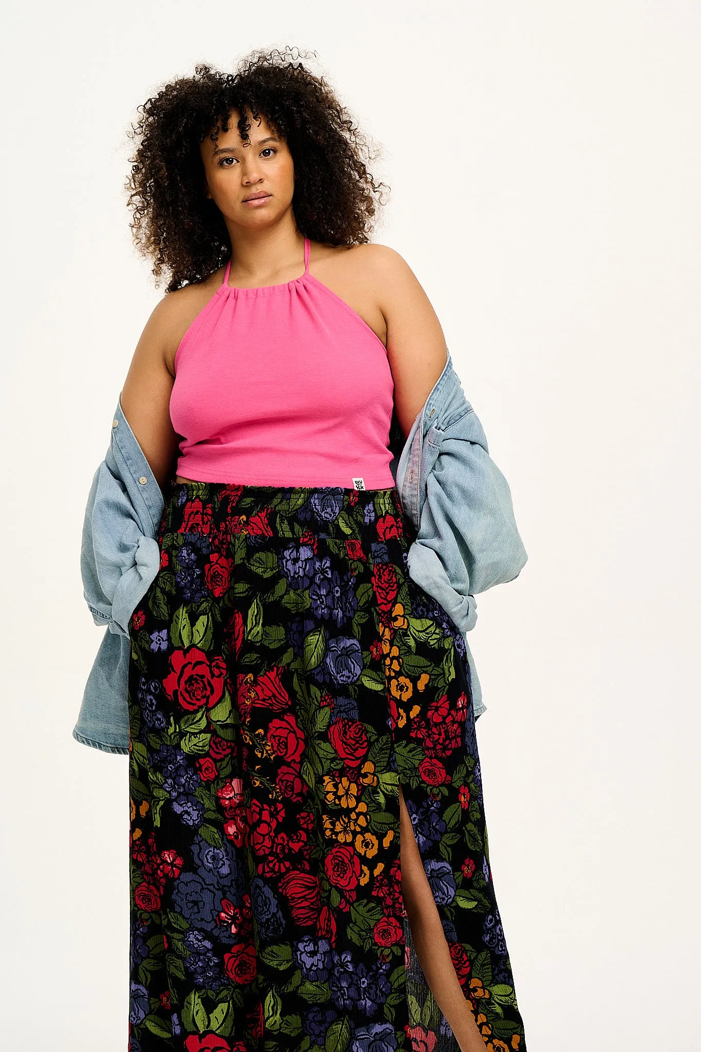 Poppy - Elasticated Waist Skirt in Maria Print sold by Lucy & Yak product image thumbnail 5