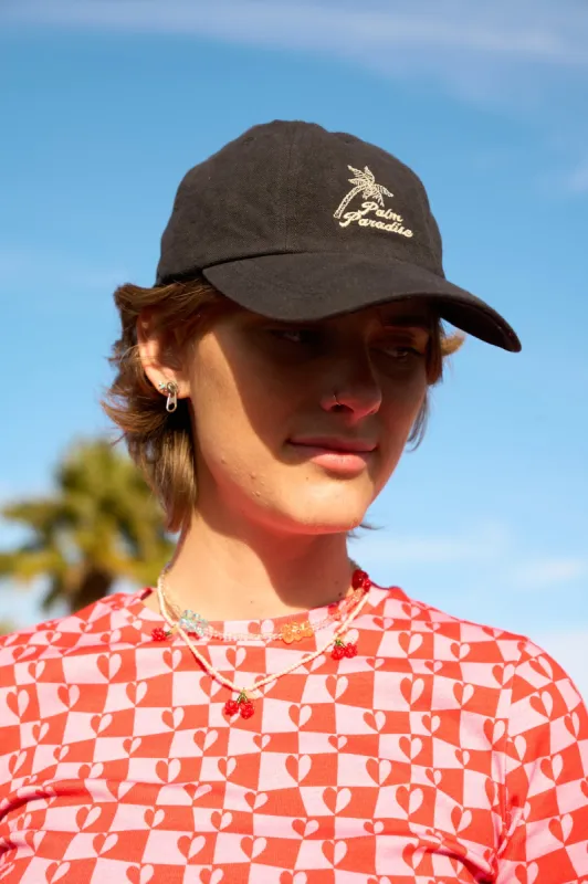 Cotton Cap with Malibu Embroidery sold by Lucy & Yak