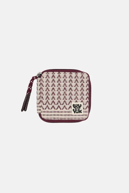 Eve - Purse in Maroon & Cream made by Lucy & Yak