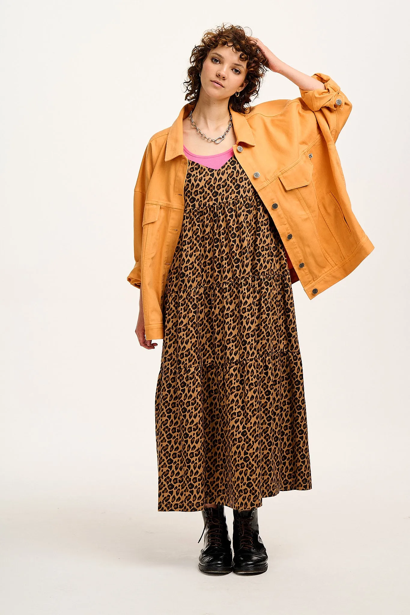 Mable Maxi Dress: TENCEL™ Lyocell - Leopard Print sold by Lucy & Yak product image thumbnail 5