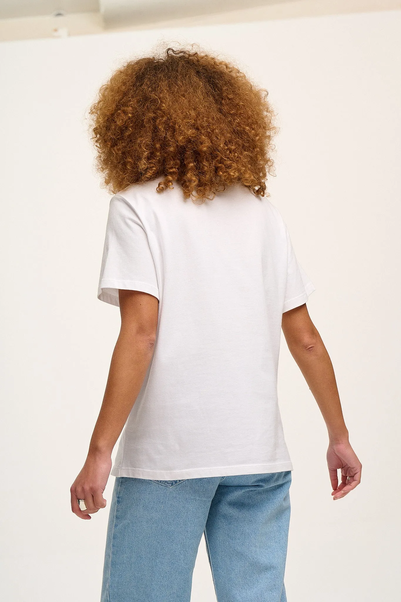 Denver Tee: ORGANIC COTTON - White sold by Lucy & Yak product image thumbnail 5