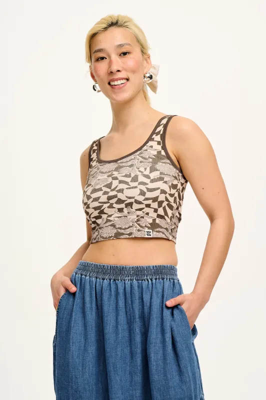 Josy - Vest Top in Thistle sold by Lucy & Yak