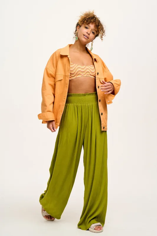 Jody - Tencel Trousers in Olive Green sold by Lucy & Yak