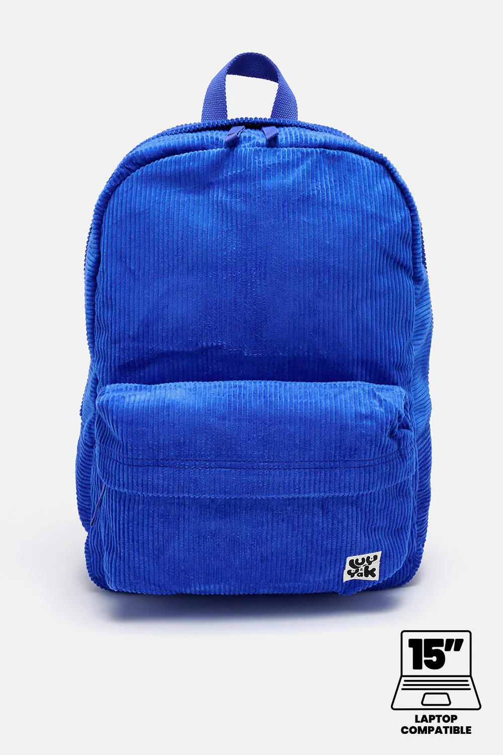 Kellie Skater Corduroy Backpack in Cobalt Blue Parallel