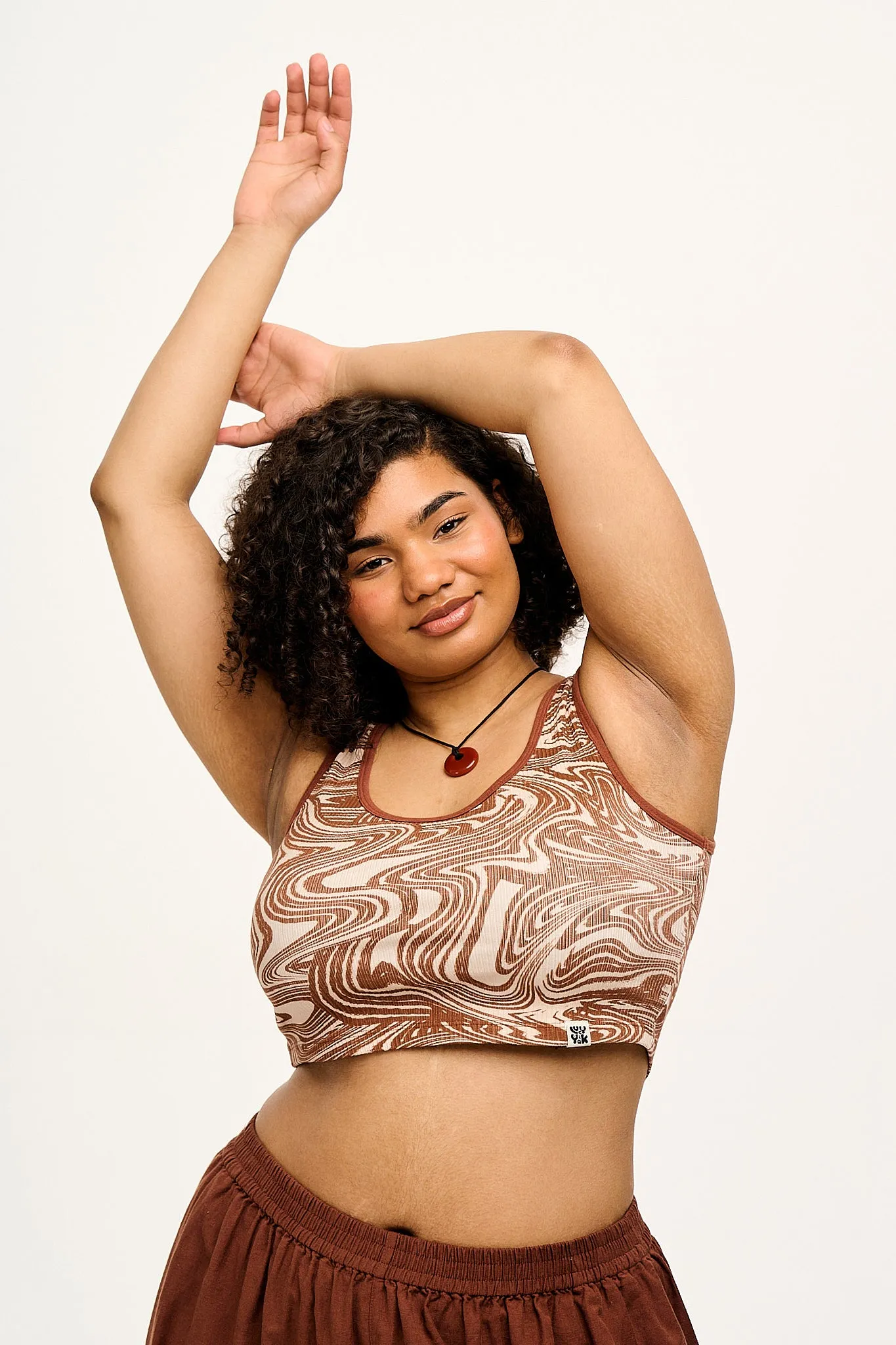 Josy - Vest Top in Rene Print sold by Lucy & Yak product image thumbnail 3