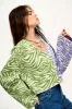 Robyn - V-Neck Cotton Cardigan in Zendaya Print sold by Lucy & Yak