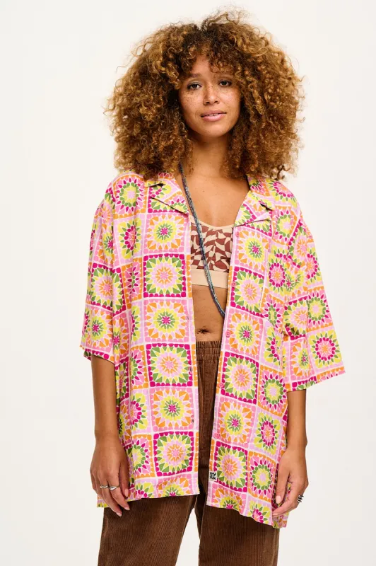 Santiago - Shirt in Camara Print sold by Lucy & Yak