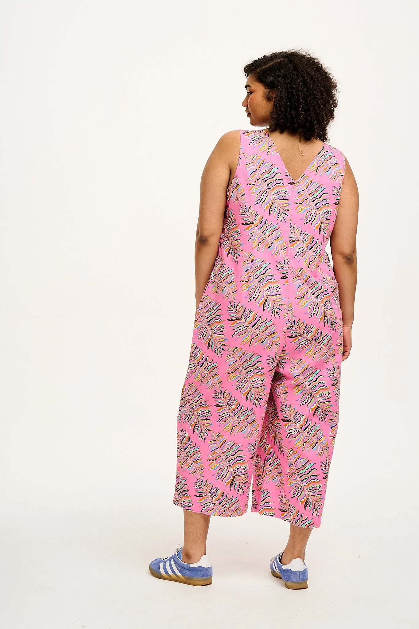 sonさん着用♡ Cottonlinen Rough Combinaison COS Short-Sleeved Cotton-Mix Jumpsuit | endource