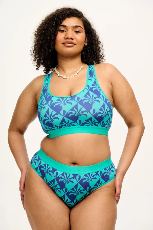 L.E. Cora - Cotton & Bamboo Bikini Pant in Artist Print by Tara Khorzad sold by Lucy & Yak