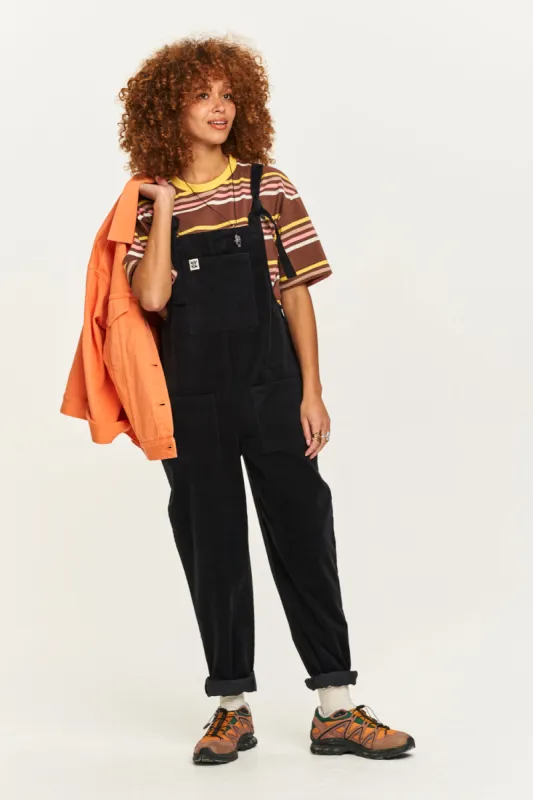 Original - Corduroy Dungarees in Black sold by Lucy & Yak
