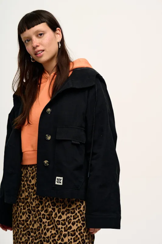 Jax - Cotton Jacket in Black sold by Lucy & Yak