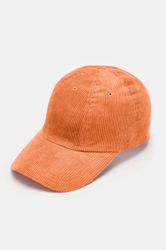 Corduroy Cap in Sunset Orange sold by Lucy & Yak