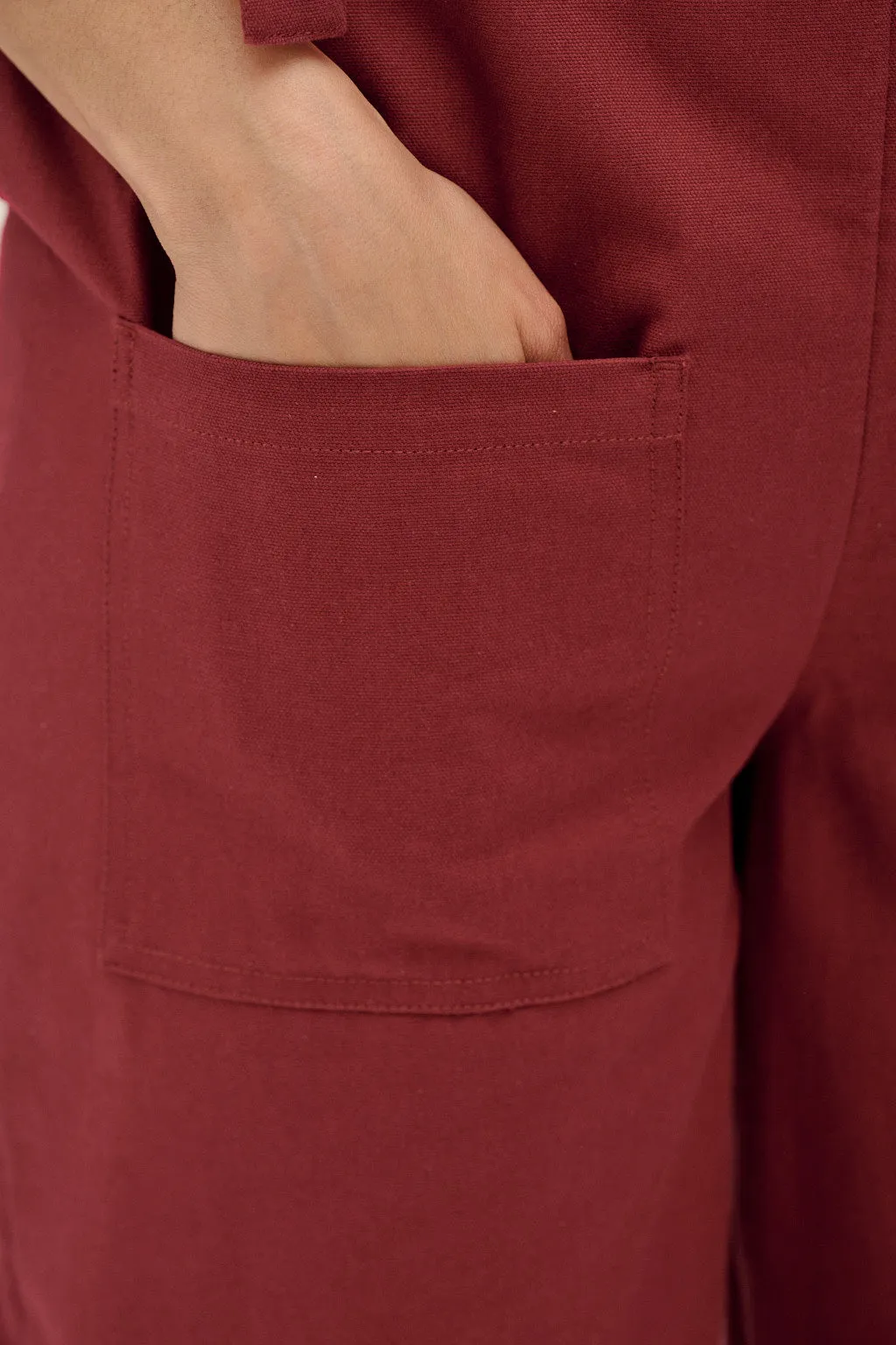 Original Dungaree: ORGANIC COTTON - Maroon sold by Lucy & Yak product image thumbnail 4