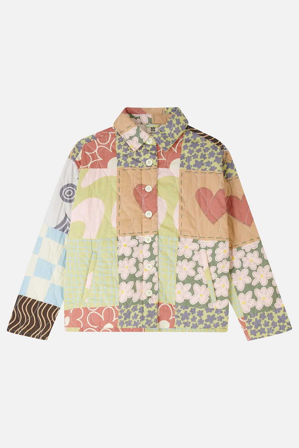 Sylvie - Quilted Cotton Jacket in Lori Print sold by Lucy & Yak product image thumbnail 2