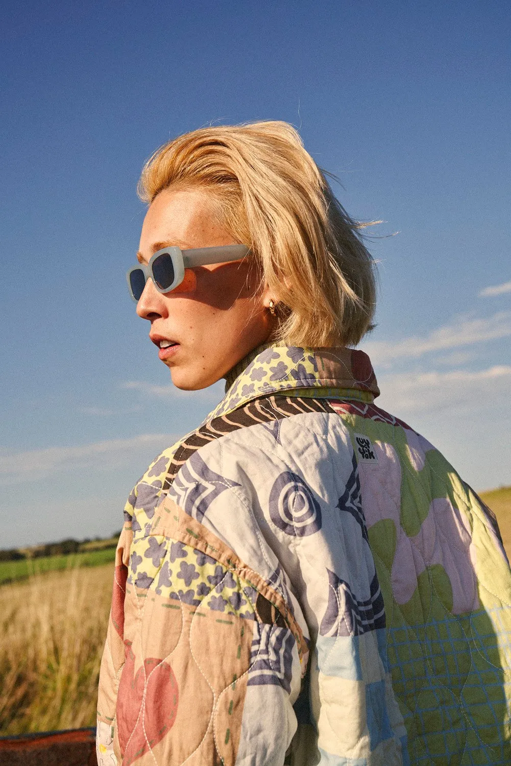 Sylvie - Quilted Cotton Jacket in Lori Print sold by Lucy & Yak product image thumbnail 3
