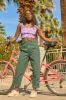 Addison - Cotton Jeans in Posy Green sold by Lucy & Yak