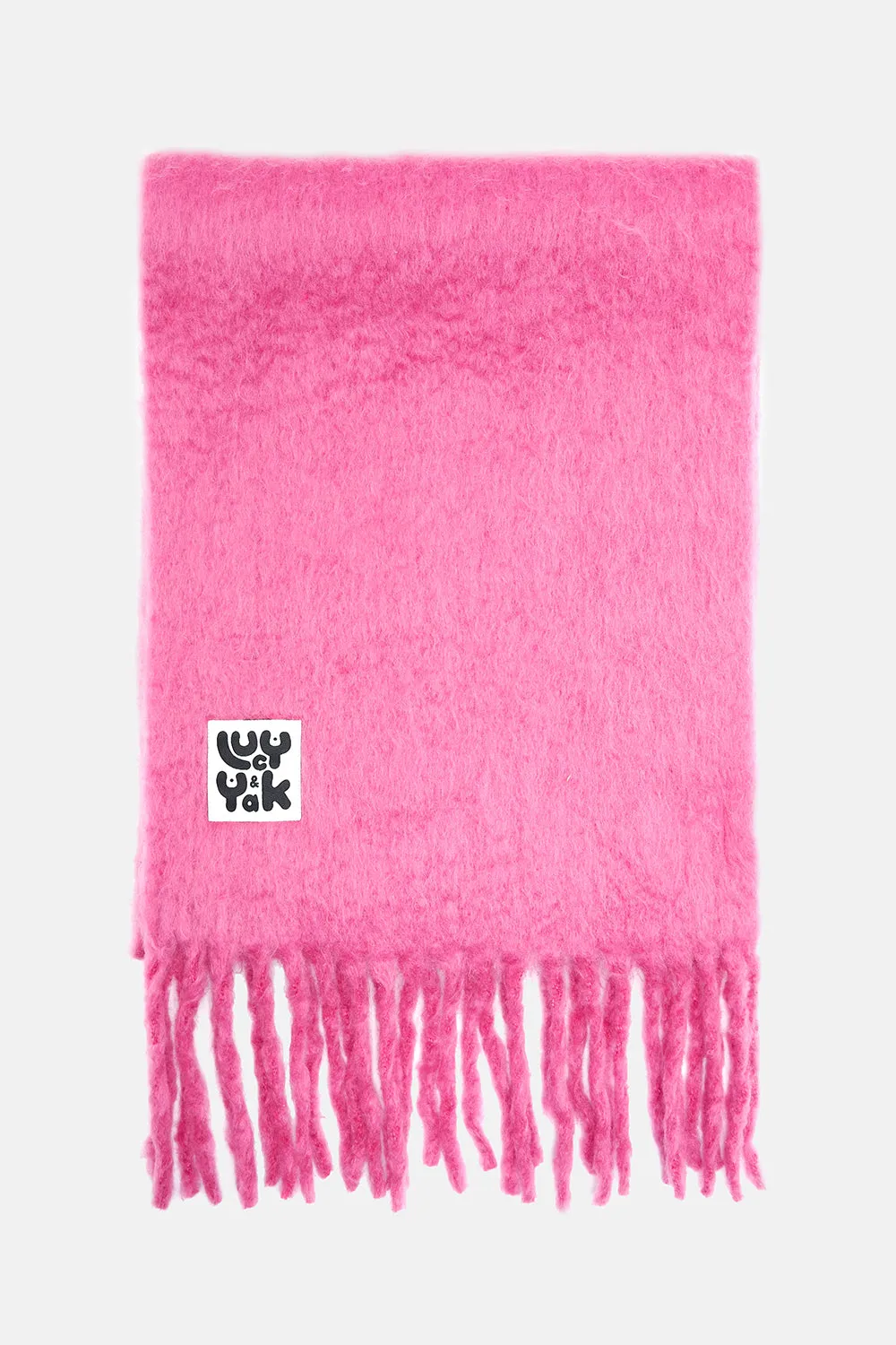 Rowan - Super Soft Scarf in Power Pink sold by Lucy & Yak product image thumbnail 2
