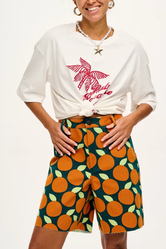 Parker - Twill Shorts in Otis Print sold by Lucy & Yak