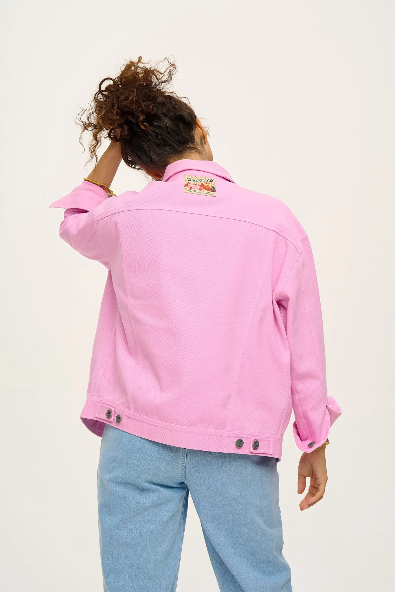 Callaway - Trucker Cotton Jacket in Pastel Lavender sold by Lucy & Yak product image thumbnail 2