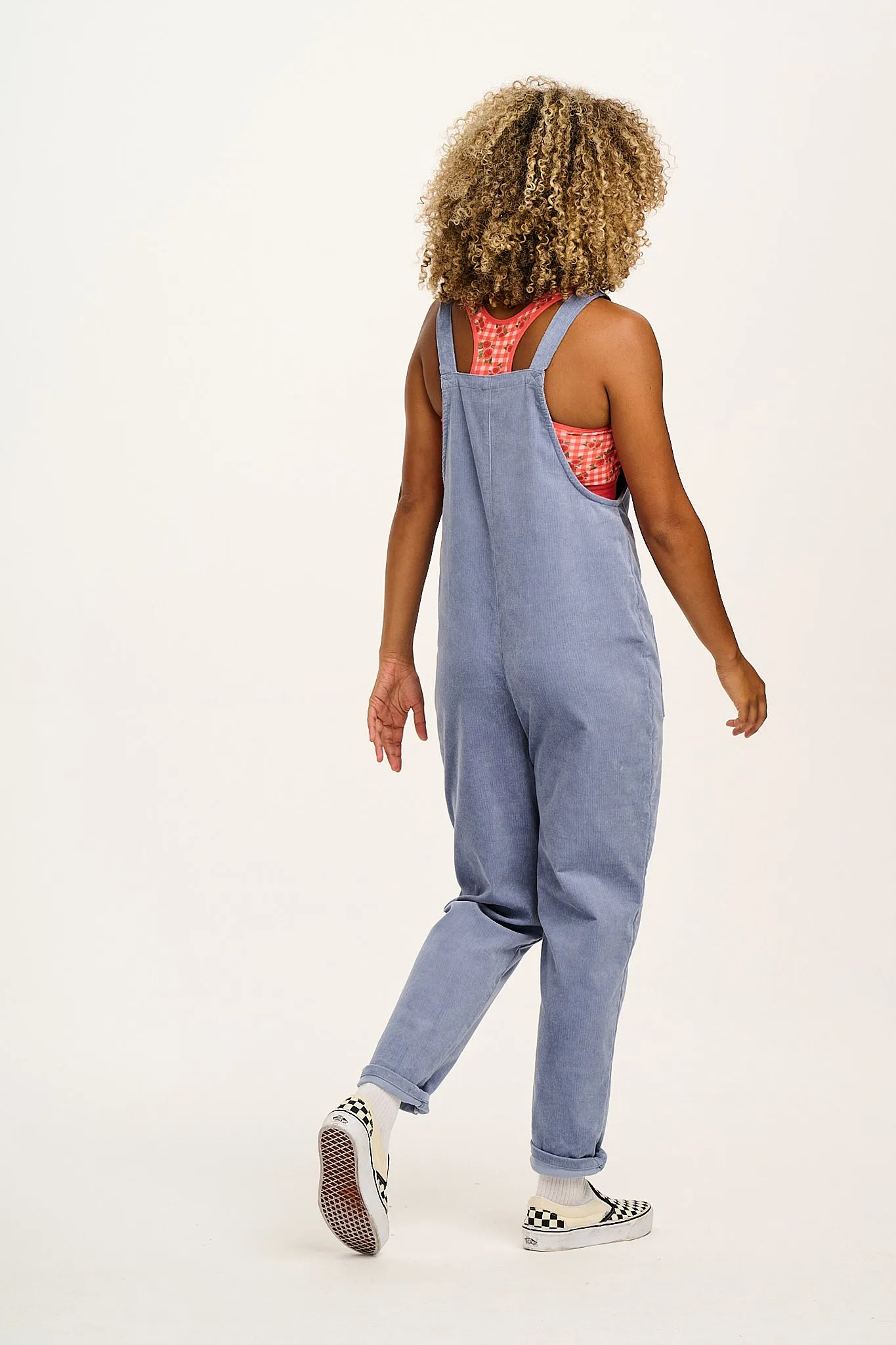 Original - Corduroy Dungarees in Powder Blue sold by Lucy & Yak product image thumbnail 4