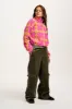 Blake - Cropped Polar Fleece in Wallflower Print sold by Lucy & Yak