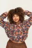 Blake - Cropped Fleece in Thelma Print sold by Lucy & Yak