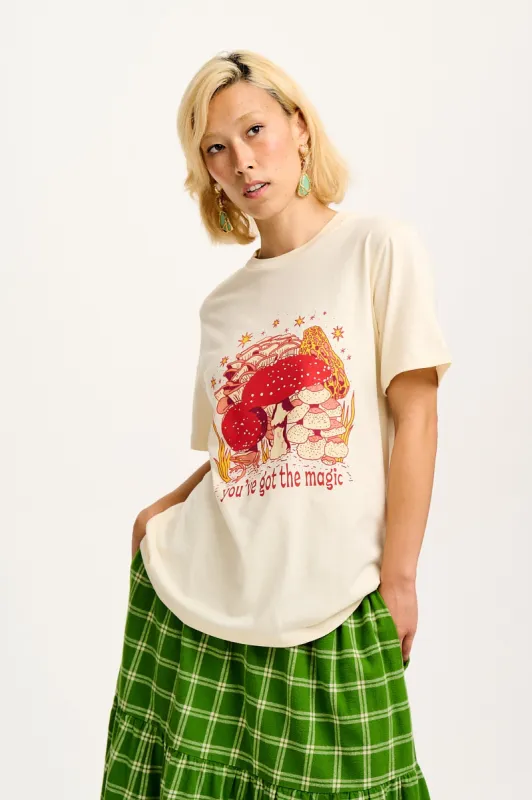 L.E. Denver - Cotton Tee in Artist Print by Caroline Clark sold by Lucy & Yak