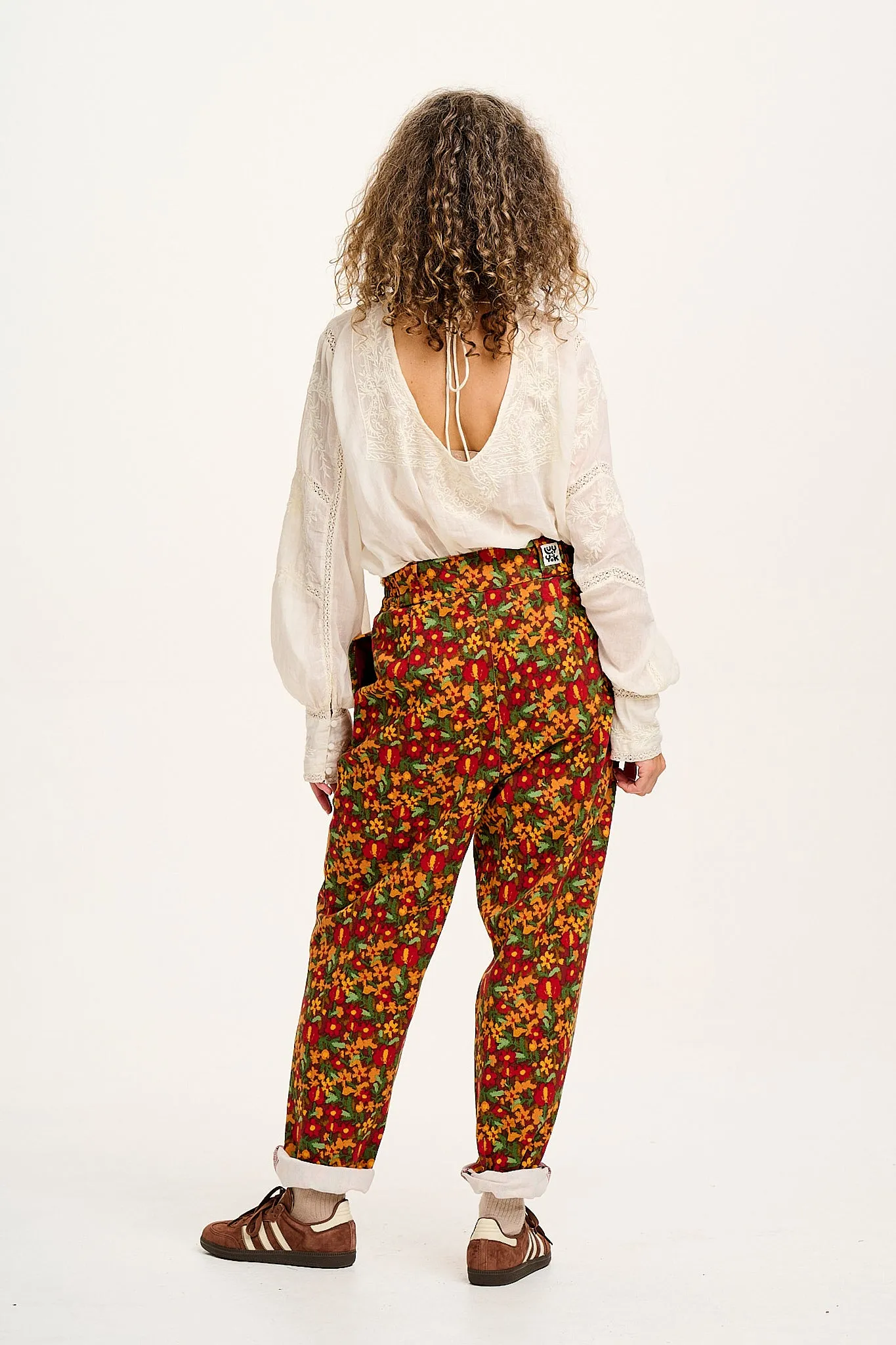 Addison - Tapered Twill Trousers in Rodeo Floral Print sold by Lucy & Yak product image thumbnail 4