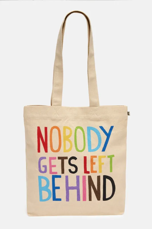 Cotton Tote Bag in With Love Print by Fredde Lanka sold by Lucy & Yak