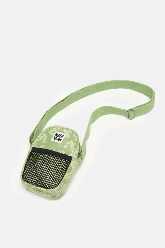 Brady - Crossbody Cotton Twill Bag in Eldorado Print sold by Lucy & Yak
