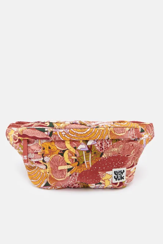 L.E. Brodie - Canvas Bumbag in Caroline Clark & Yak Print sold by Lucy & Yak