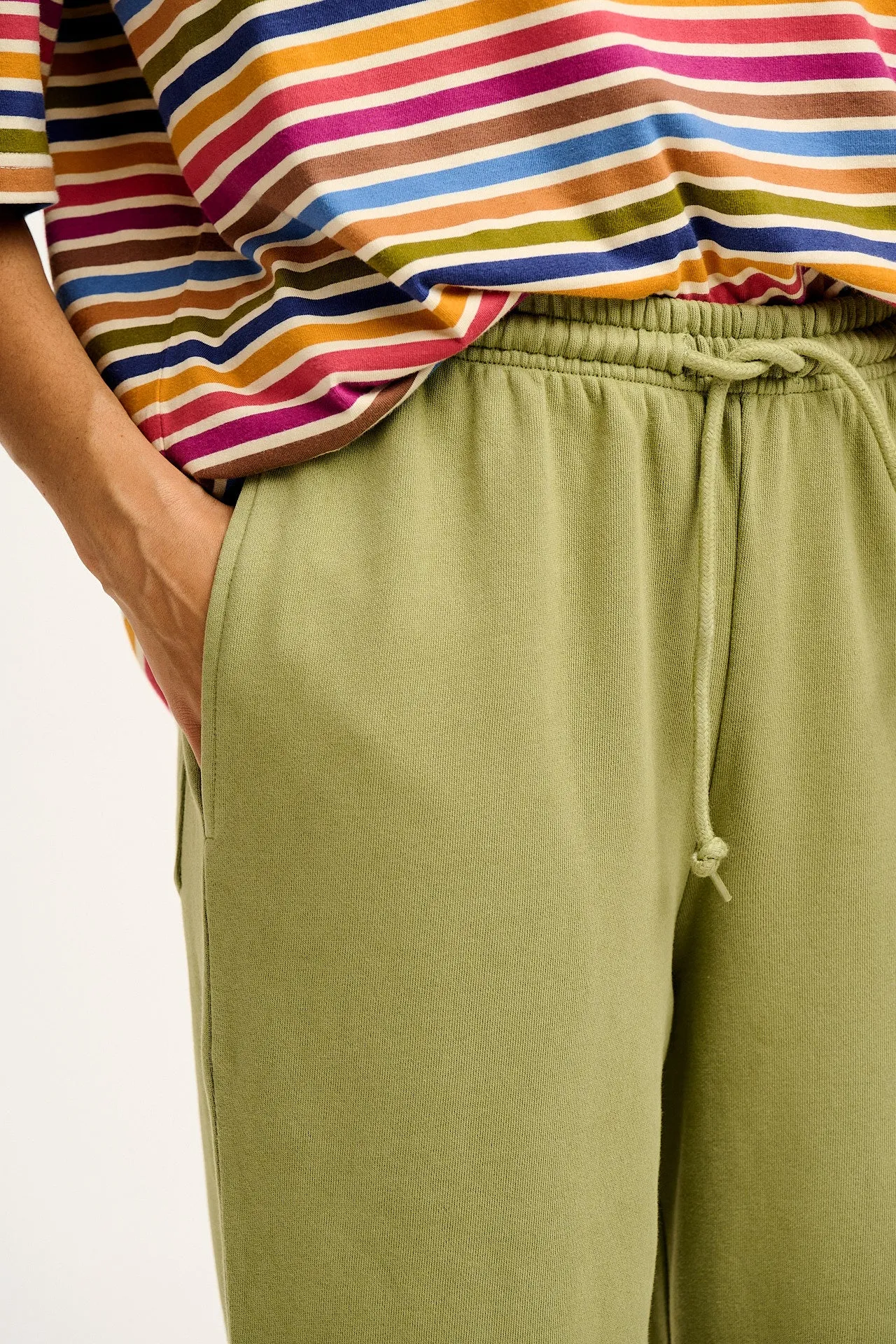 Jamie - Joggers in Mosstone Green sold by Lucy & Yak product image thumbnail 2