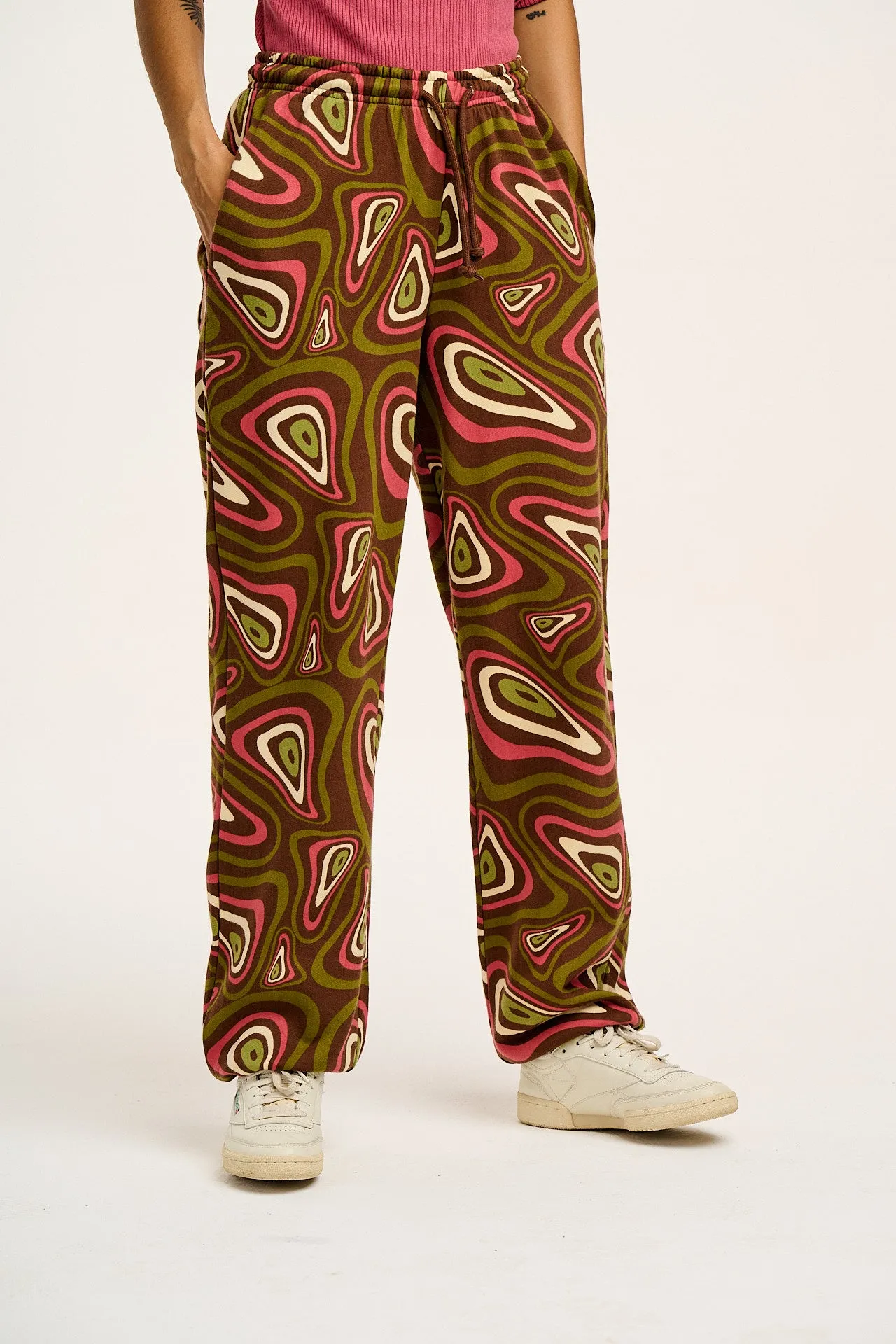 Jamie - Joggers in Brown Yosemite Print sold by Lucy & Yak product image thumbnail 3