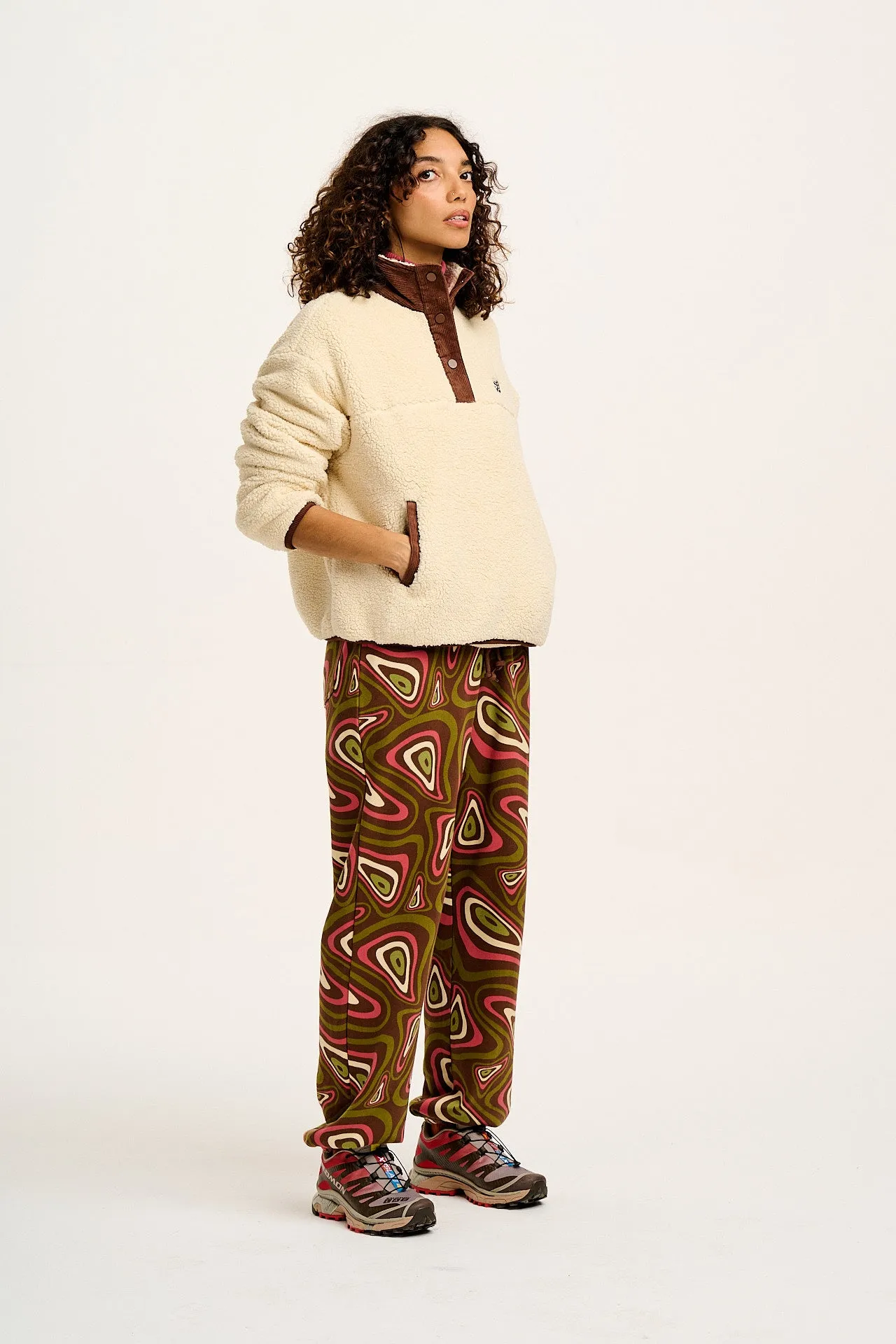 Jamie - Joggers in Brown Yosemite Print sold by Lucy & Yak product image thumbnail 4