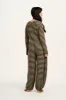 Eli - Relaxed Waffle Jumpsuit in Green & Purple Stripe sold by Lucy & Yak