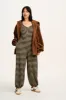 Eli - Relaxed Waffle Jumpsuit in Green & Purple Stripe sold by Lucy & Yak