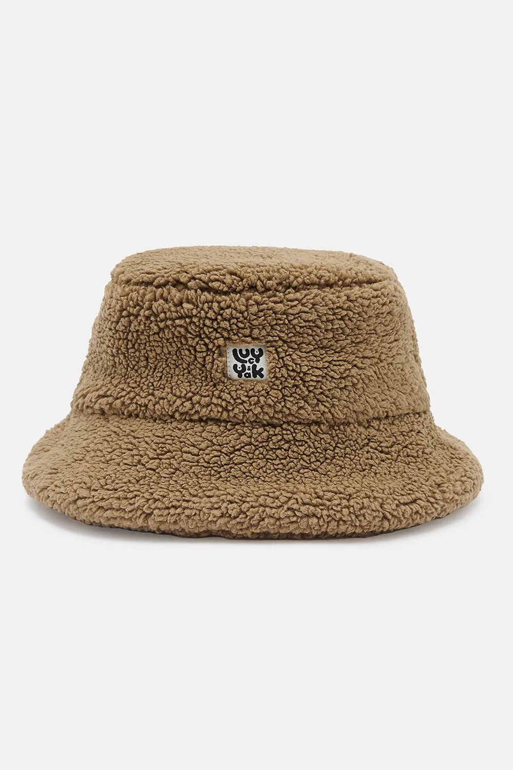 Travis - Borg Fleece Bucket Hat in Cocoa sold by Lucy & Yak product image thumbnail 2