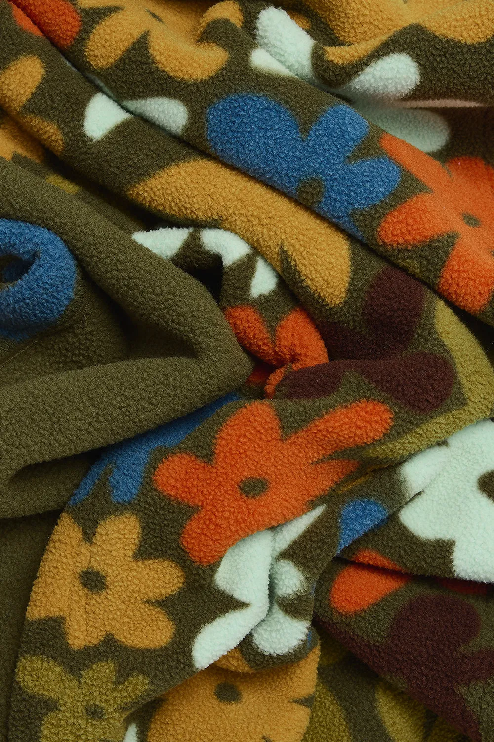 Ola - Polar Fleece Scarf in Bubble Floral Print sold by Lucy & Yak product image thumbnail 2