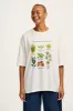 L.E. Benny - Oversized Cotton Tee in Artist Print by Bojana sold by Lucy & Yak