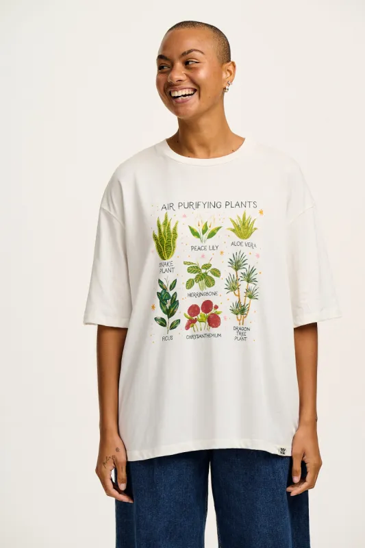 L.E. Benny - Oversized Cotton Tee in Artist Print by Bojana sold by Lucy & Yak
