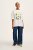 L.E. Benny - Oversized Cotton Tee in Artist Print by Bojana sold by Lucy & Yak
