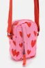 Brady - Cotton Crossbody Bag in Pink Heart Cupid Print sold by Lucy & Yak