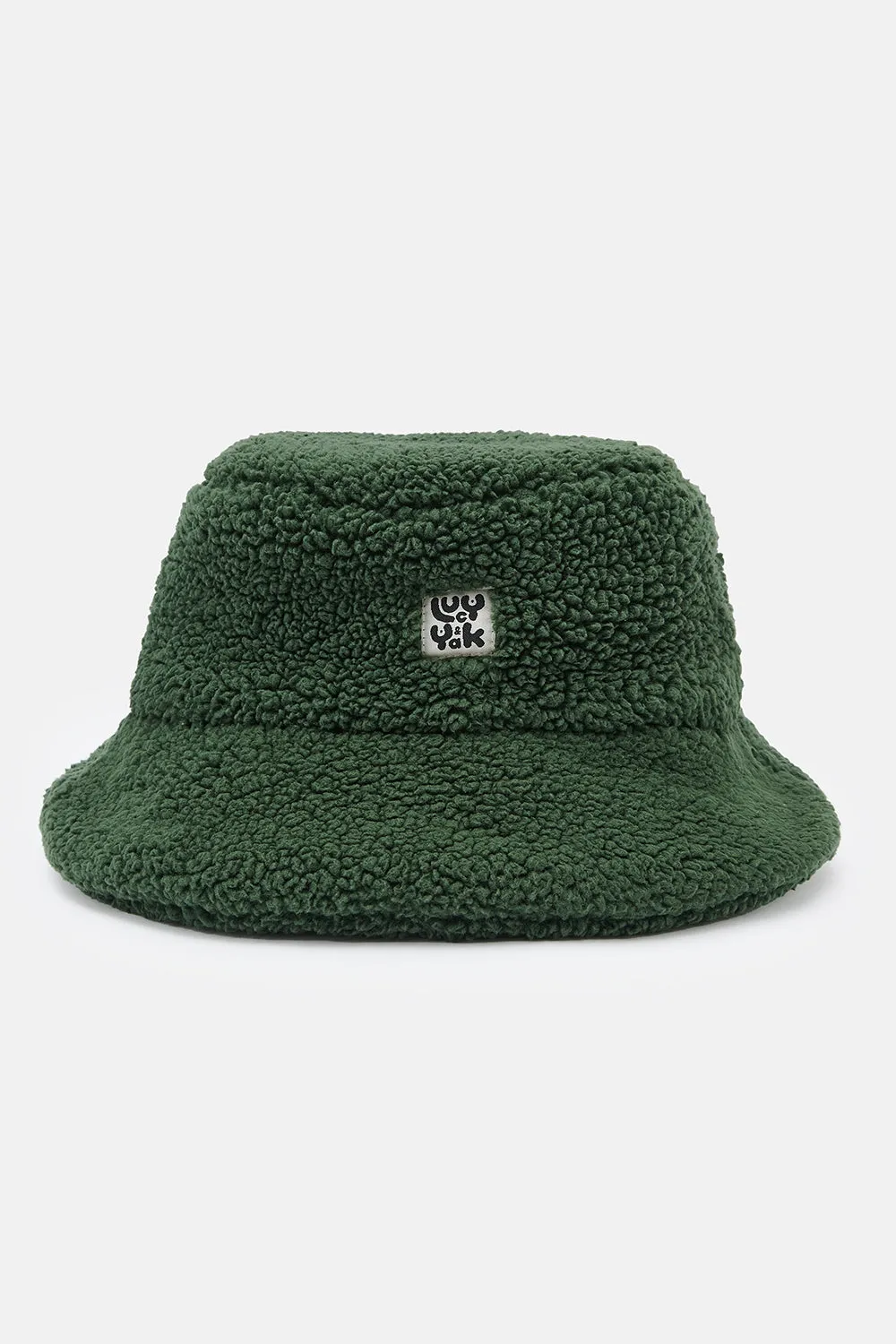 Travis - Borg Fleece Bucket Hat in Pine Green sold by Lucy & Yak product image thumbnail 2