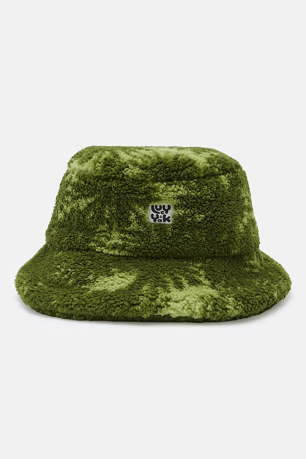 Travis - Borg Fleece Bucket Hat in Green Sequoia Print sold by Lucy & Yak product image thumbnail 2
