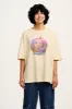 L.E. Benny - Oversized Cotton Tee in Artist Print by Rohan Dahotre sold by Lucy & Yak