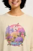 L.E. Benny - Oversized Cotton Tee in Artist Print by Rohan Dahotre sold by Lucy & Yak