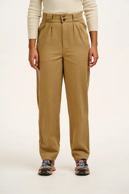 Addison - Cotton Jeans in Vintage Tan sold by Lucy & Yak