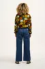 Blake - Cropped Polar Fleece in Bubble Floral Print sold by Lucy & Yak