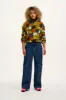 Blake - Cropped Polar Fleece in Bubble Floral Print sold by Lucy & Yak